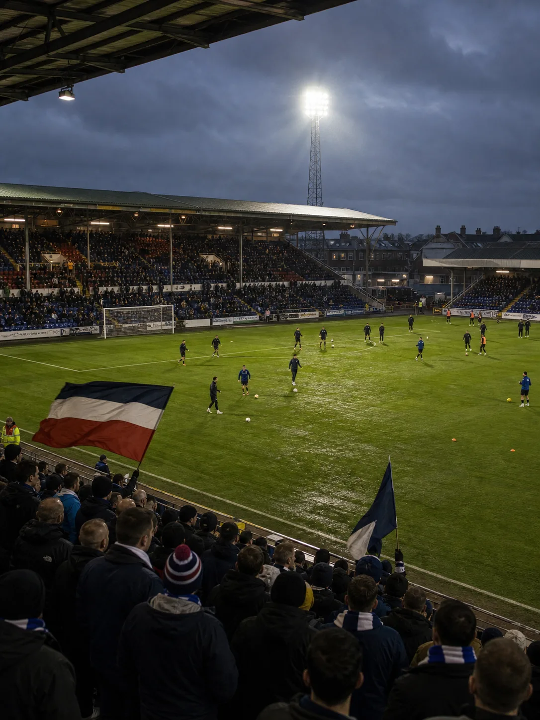 Läktare och plan inför kommande match i Championship